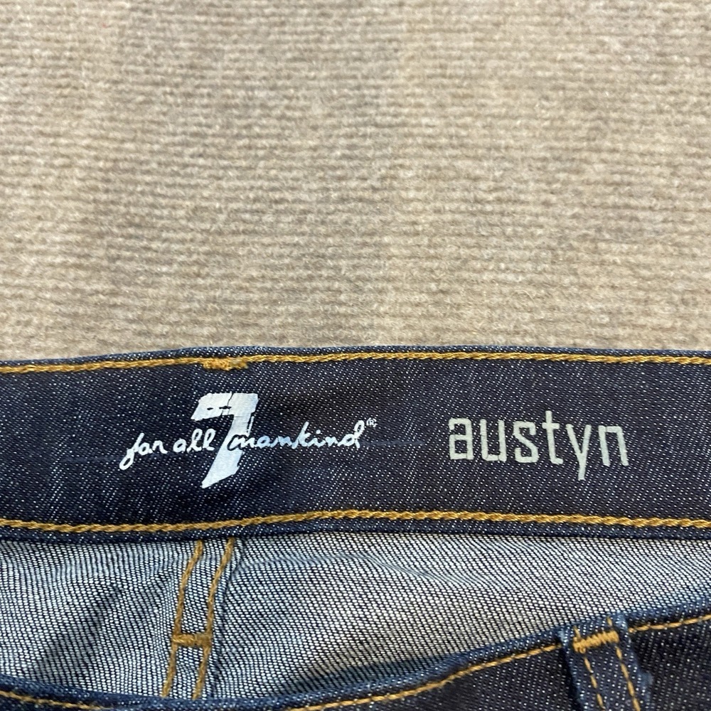 7 For All Mankind Austyn Jeans Men 40x30 Y2K Baggy Button Fly Wide Leg USA - Picture 4 of 10
